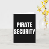 Pirate Security Mama Pap Grappig Halloween Kostuum Kaart (Gele Bloem)