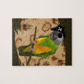 Pirate Senegal Parrot Schatkaart Legpuzzel (Horizontaal)
