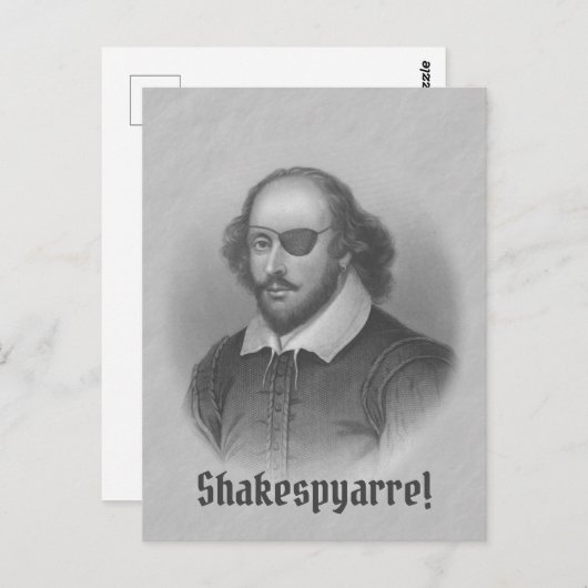 Pirate Shakespeare Briefkaart (Voorkant / Achterkant)