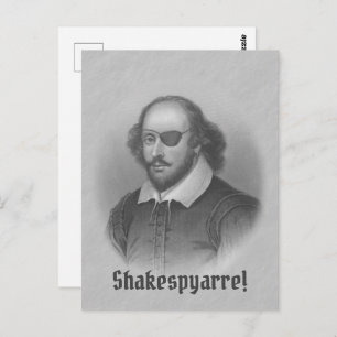 Pirate Shakespeare Briefkaart