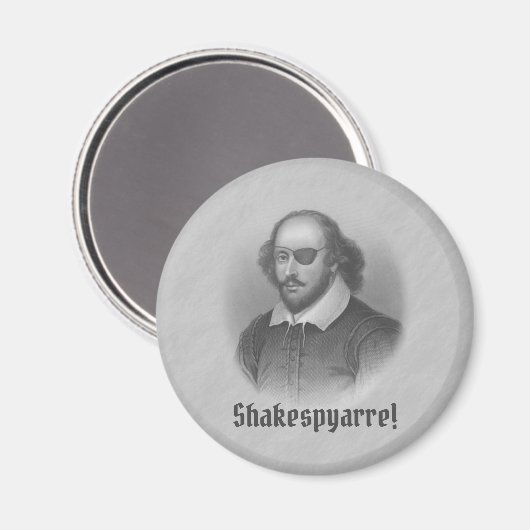 Pirate Shakespeare Magneet (Voorkant / Achterkant)