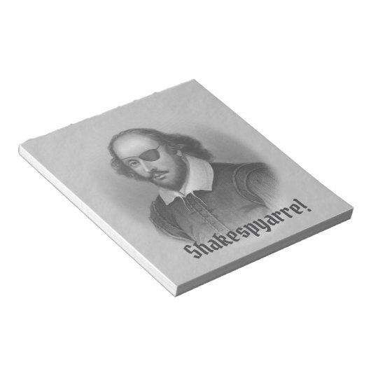 Pirate Shakespeare - Notitieblok (Schuin)