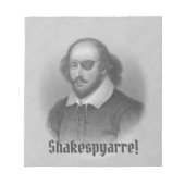 Pirate Shakespeare - Notitieblok (Voorkant)