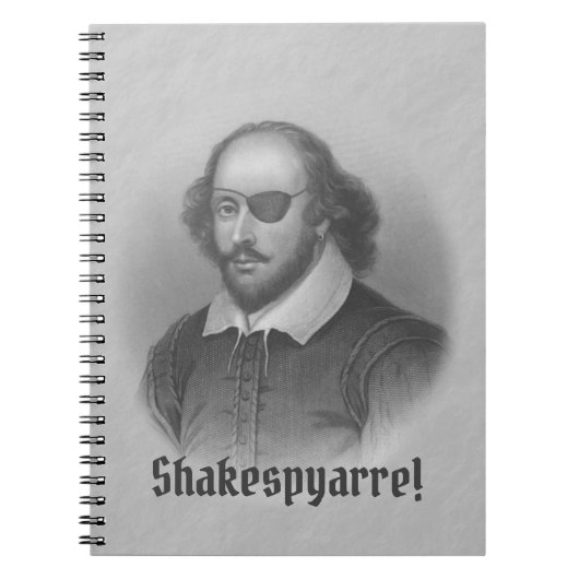 Pirate Shakespeare Notitieboek (Voorkant)