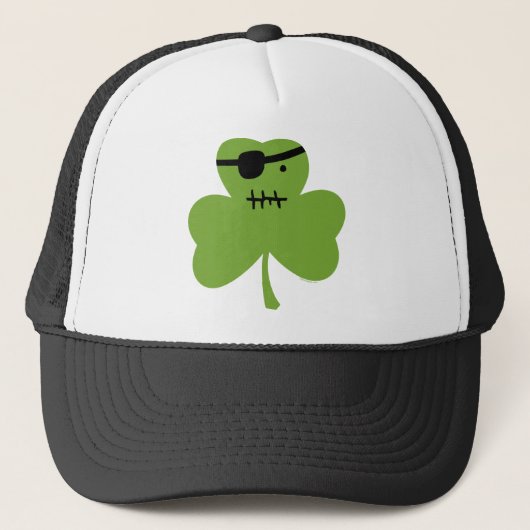 Pirate Shamrock Trucker Pet (Voorkant)