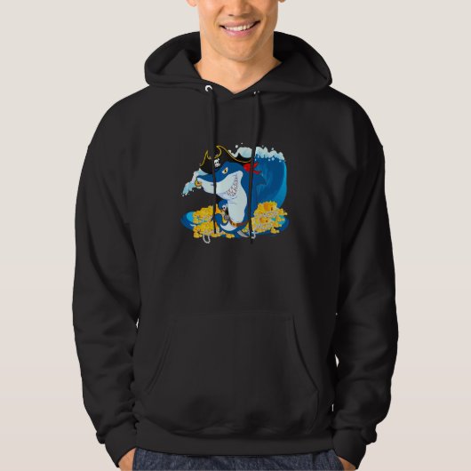 Pirate Shark Hoodie (Voorkant)