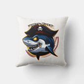 "Pirate Shark Mascot" Kussen (Achterkant)