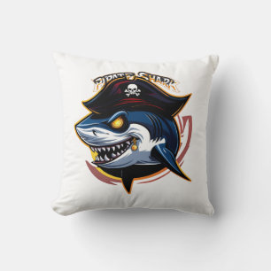 "Pirate Shark Mascot" Kussen