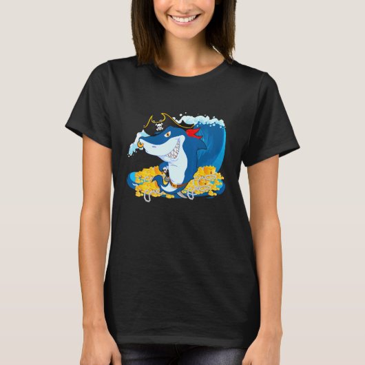 Pirate Shark T-shirt (Voorkant)