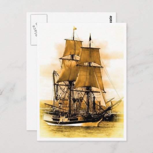 Pirate Ship 2 Briefkaart (Voorkant / Achterkant)