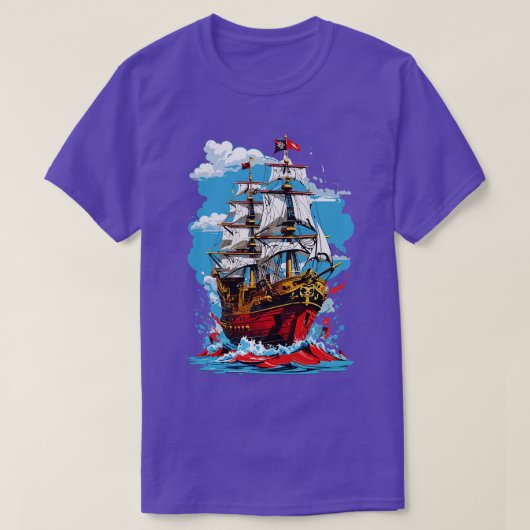 Pirate Ship 2 T-shirt (Design voorkant)