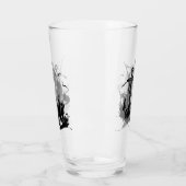 Pirate Ship & Anchor Black Silhouette Glas (Links)