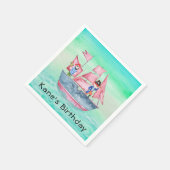 Pirate Ship and Pirates for Kids Birthday Servet (Hoek)