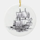 Pirate Ship Art Ornament (Voorkant)