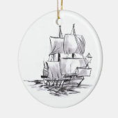 Pirate Ship Art Ornament (Links)