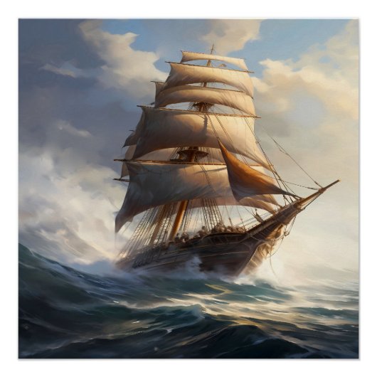 Pirate Ship Art Series - Eerste editie #29 Perfect Poster (Voorkant)