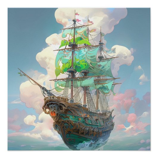 Pirate Ship Art Series - Eerste editie #2 Perfect Poster (Voorkant)