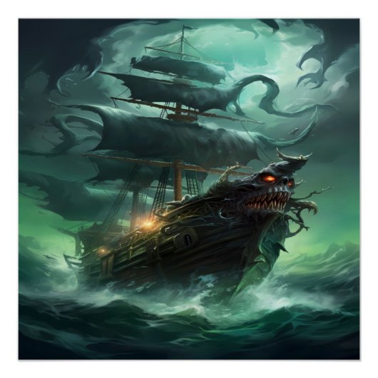 Pirate Ship Art Series - Eerste editie #3 Perfect Poster (Voorkant)