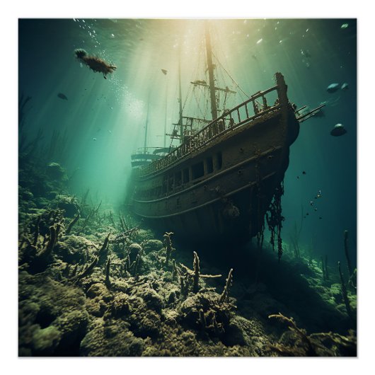 Pirate Ship Art Series - Eerste editie #4 Perfect Poster (Voorkant)