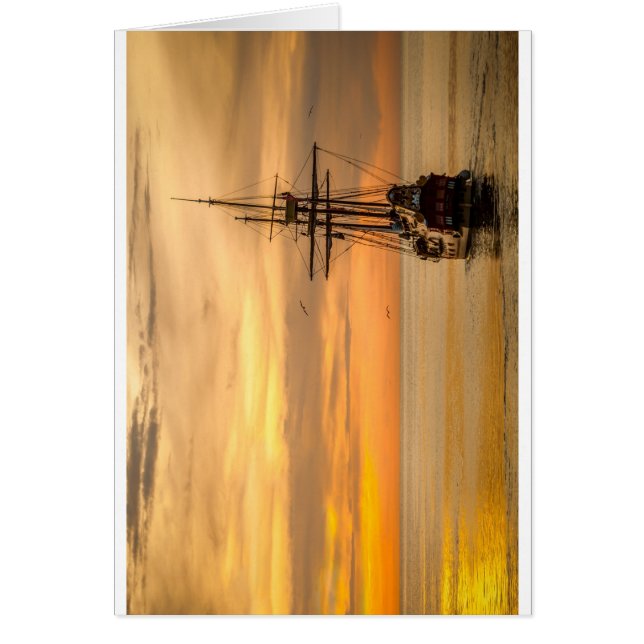 Pirate Ship at Sunset (Voorkant)