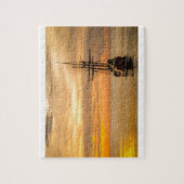 Pirate Ship at Sunset Legpuzzel (Verticaal)