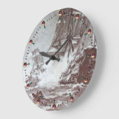 PIRATE SHIP BATTLE Black White Grote Klok (Hoek)