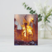 Pirate Ship Battle op Treasure Island in Vegas Briefkaart (Staand voorkant)