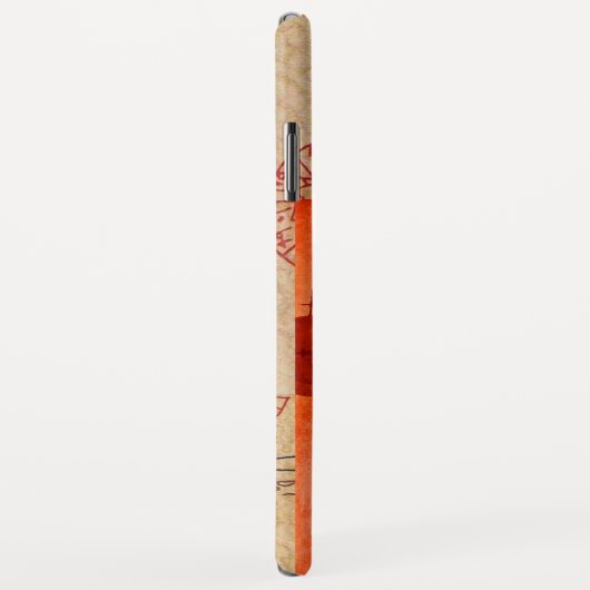 PIRATE SHIP BATTLE PIRATES TREASING MAPS Red Case-Mate iPhone Case (Achterkant/rechts)