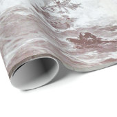 PIRATE SHIP BATTLE Zwart Wit Grijs Hues Cadeaupapier (Rol Hoek)