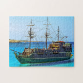 Pirate Ship Black Pearl Jigzaag Puzzle Legpuzzel (Horizontaal)