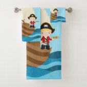 Pirate Ship Boy Bad Handdoek (Insitu)