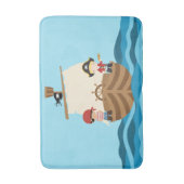 Pirate Ship Boy Bath Mat (Voorkant Verticaal)