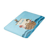 Pirate Ship Boy Bath Mat (Gekanteld)