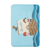 Pirate Ship Boy Bath Mat (Voorkant Verticaal)