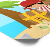 Pirate Ship Boy Birthday Party Banner Poster (Hoek)