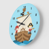 Pirate Ship Boy Wall Clocks Grote Klok (Hoek)