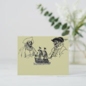Pirate Ship Briefkaart (Staand voorkant)