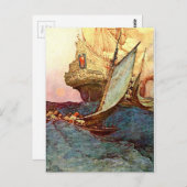 Pirate Ship Briefkaart (Voorkant / Achterkant)