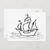 Pirate Ship. Briefkaart (Voorkant / Achterkant)