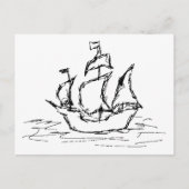 Pirate Ship. Briefkaart (Voorkant)