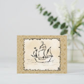 Pirate Ship. Briefkaart (Staand voorkant)