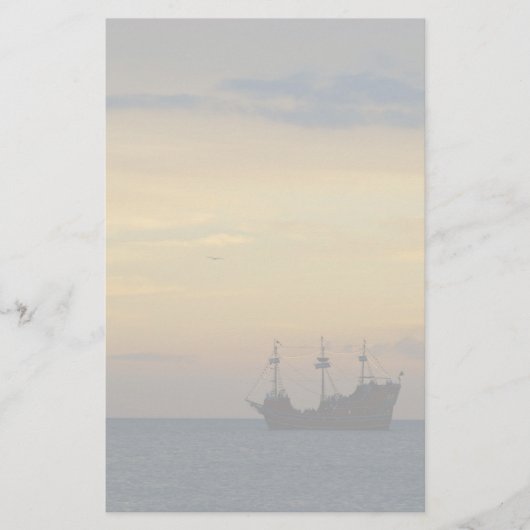 Pirate Ship Briefpapier (Voorkant)