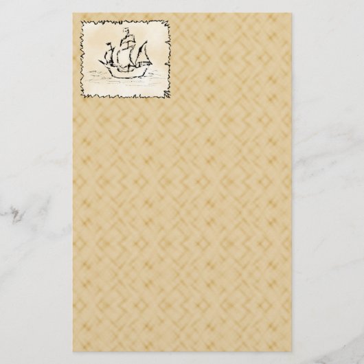 Pirate Ship. Briefpapier (Voorkant)