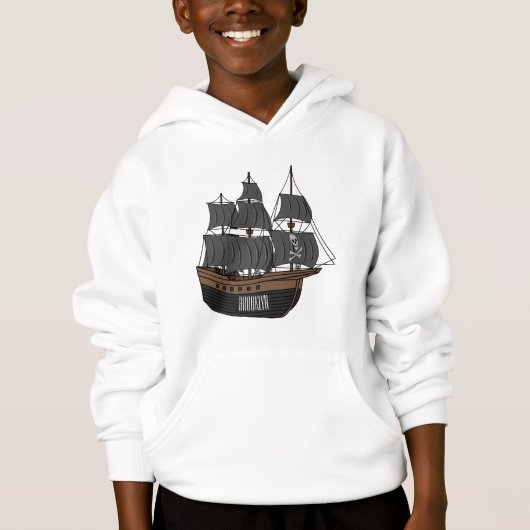 Pirate ship cartoon illustratie (Voorkant)