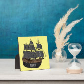 Pirate ship cartoon illustratie fotoplaat (Insitu)