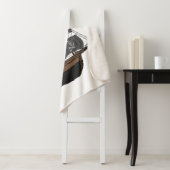 Pirate ship cartoon illustratie sherpa deken (In situ)