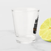 Pirate ship cartoon illustratie shot glas (Links)