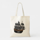 Pirate ship cartoon illustratie tote bag (Achterkant)