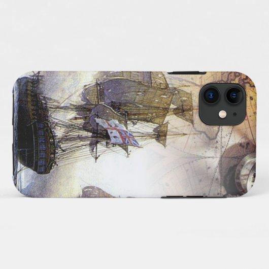 Pirate Ship Case-Mate iPhone Case (Achterkant (horizontaal))