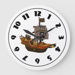 Pirate Ship Clock Grote Klok